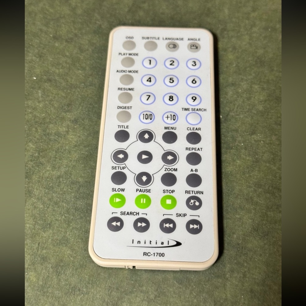 Initial RC-1700 Remote Control